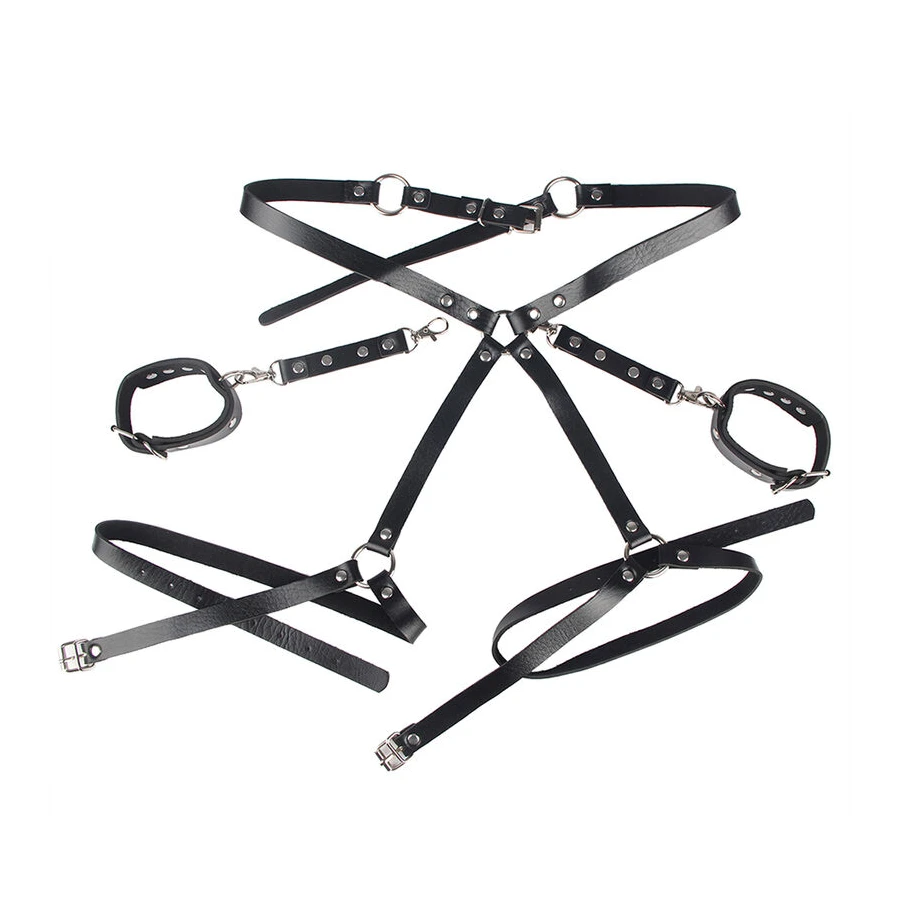 SUBBLIME - 953690 ALGEMAS COM CINTO DE BONDAGE PRETO TAMANHO ÚNICO